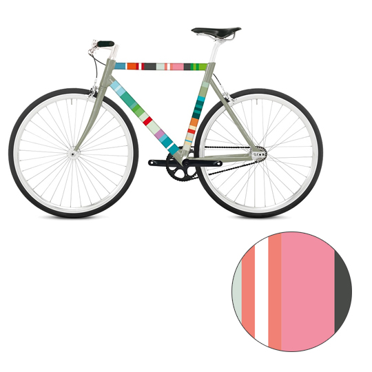 Наклейка на раму велосипеда 'Multicolored' (разные дизайны) / Vabene