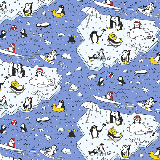 

Бумага упаковочная 'Penguins'