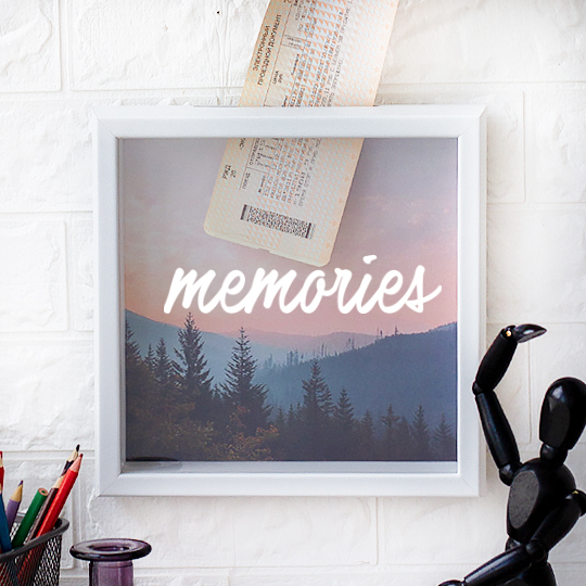 

Рамка-копилка светлая 'Memories' / Розовый лес