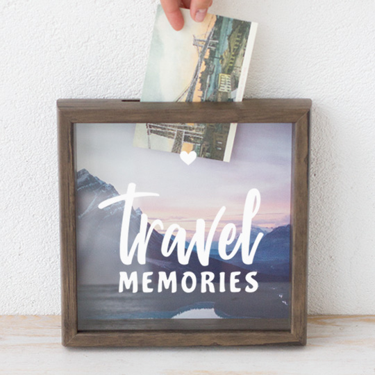 

Рамка-копилка темная 'Travel memories' / Сиреневые горы