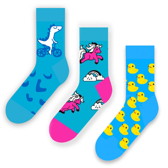 Носки Friday Socks 'Мимимишное настроение', набор 3 пары / 34-37