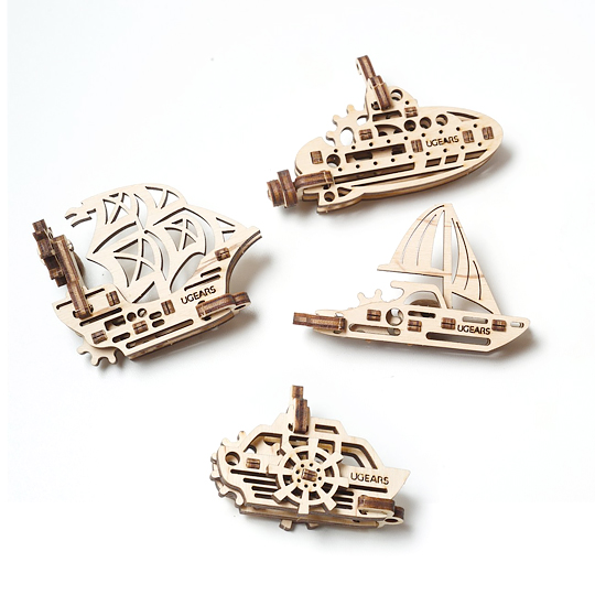 Сборная модель Ugears - Фиджет Корабли