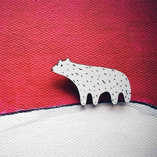 Брошь 'Polar Bear'