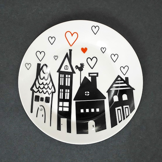 Тарелка фарфоровая 'City of Love'