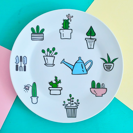 Тарелка фарфоровая 'Home Garden' от PichShop Тарелка фарфоровая 'Home Garden' от PichShop