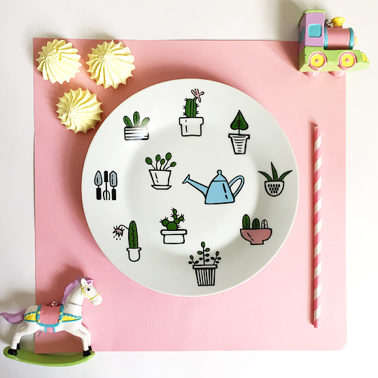 Тарелка фарфоровая 'Home Garden' от PichShop Тарелка фарфоровая 'Home Garden' от PichShop