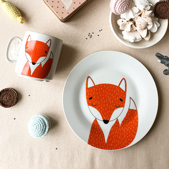 

Набор посуды 'Лисенок', кружка и тарелка