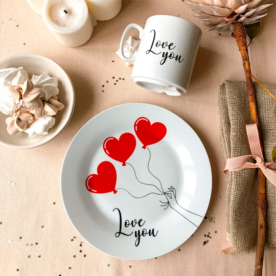 

Набор посуды 'Love you'