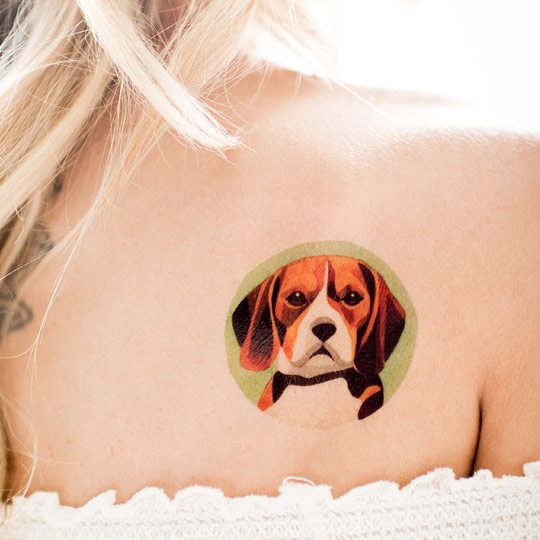 Татуировка переводная Sasha Unisex 'Beagle'