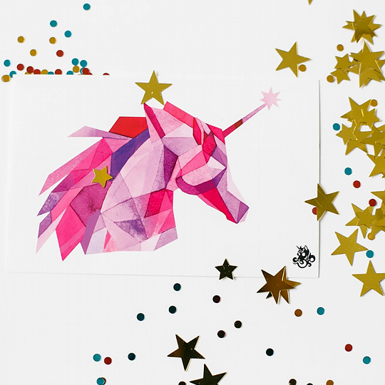 Татуировка переводная Sasha Unisex 'Glowing Unicorn'