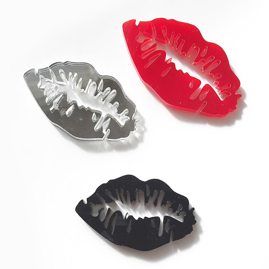 Броши 'Lips', набор 3 шт.