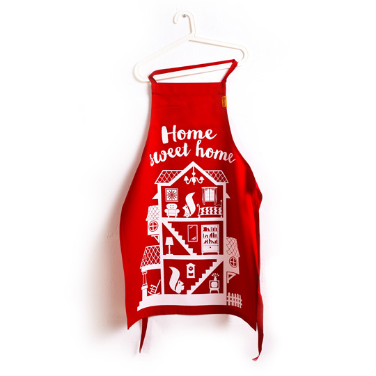 Фартук 'Home Sweet Home' / Красный