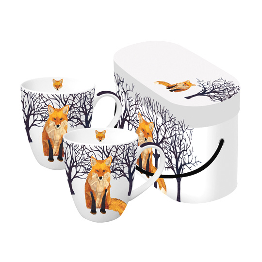 Кружка в подарочной коробке 'Winter Fox', набор 2 шт.