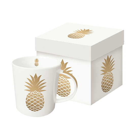 Кружка в подарочной коробке 'Gold Pineapple'