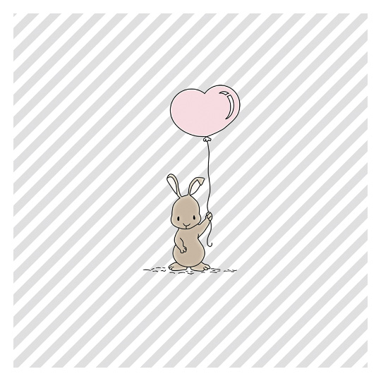 Салфетки бумажные 'Baby rabbit' 20 шт