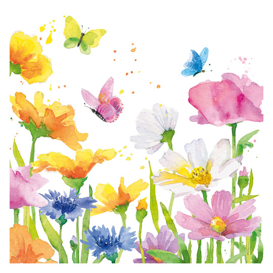Салфетки бумажные 'Flower music' 20 шт / Happy Spring