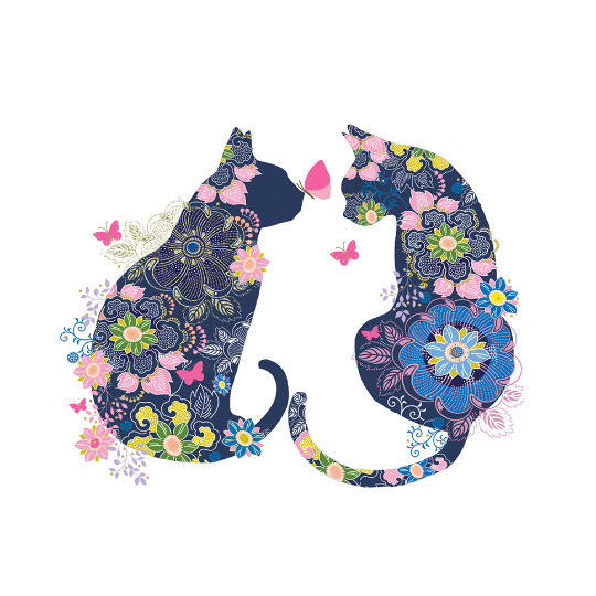 Салфетки бумажные 'Floral cat' 20 шт / Together
