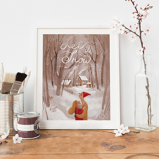 Постер 'Let it snow'