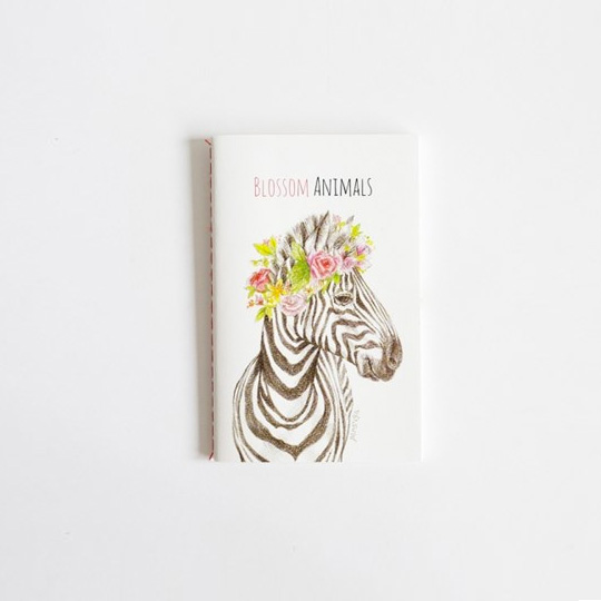 Тетрадь 'Blossom Animals' / Zebra