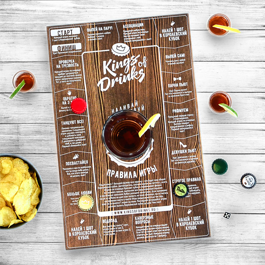 Игра настольная 'Kings of Drinks'