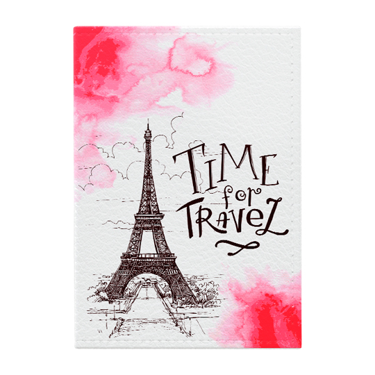 Обложка для паспорта 'Time For Travel To Paris'
