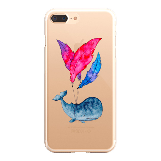 Чехол для iPhone разных моделей 'Летящий Кит' / iPhone 5, 5S, SE
