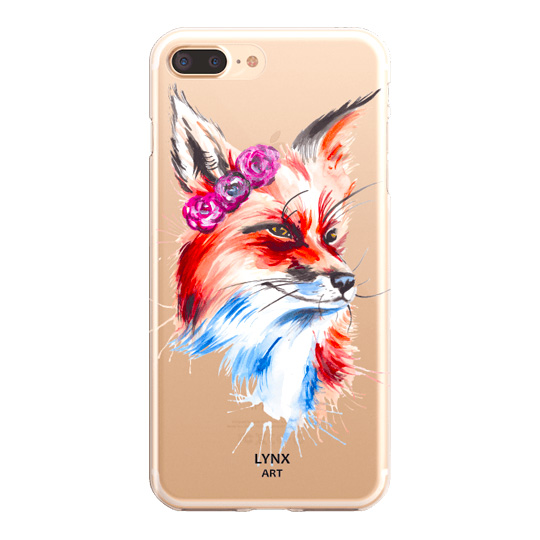 Чехол для iPhone разных моделей 'Акварельная Лиса'