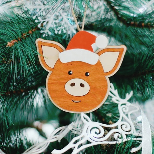Игрушка елочная 'Piggy' / New Year