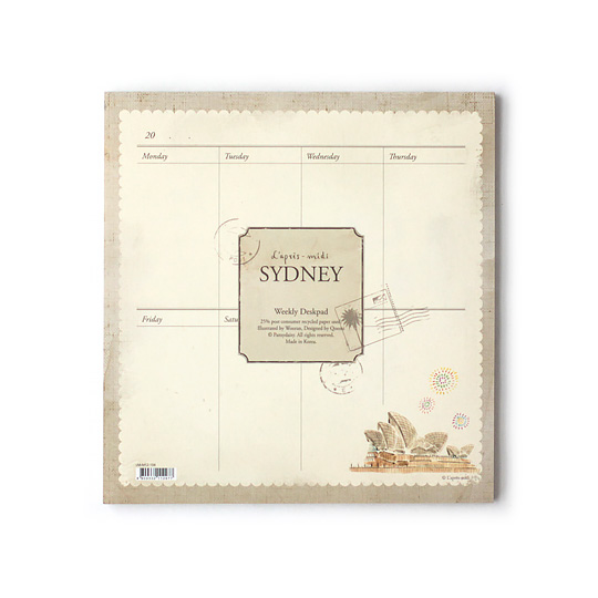 Планинг настольный Lapres-Midi / Sidney Планинг настольный Lapres-Midi / SidneyНедатированные<br>В чём плюсы:<br> Украшен иллюстрациями Сиднея.<br> 50 листов для планирования по неделям.<br> Планинг не датирован, так что ты можешь начинать вести его в любой день недели любого месяца и года.<br> Листочки легко отрываются при необходимости. <br>Размер: 20 х 21 см.<br>Материал: бумага.<br><br>Дизайн: Sidney<br>Вес г: 221