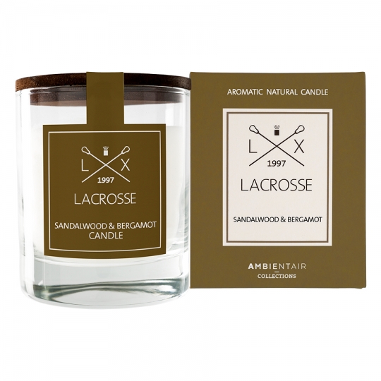 Свеча ароматическая 'Lacrosse Round' (разные ароматы) / Sandalwood and Bergamot
