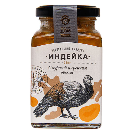 Деликатес мясной 'Индейка с курагой и грецким орехом'