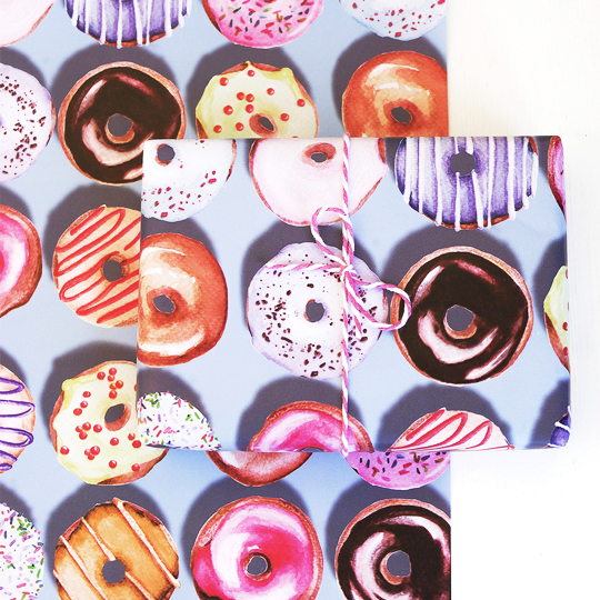 Бумага упаковочная 'Donuts'