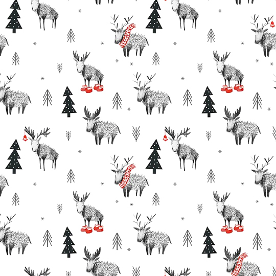 Бумага упаковочная 'Christmas Woodland'