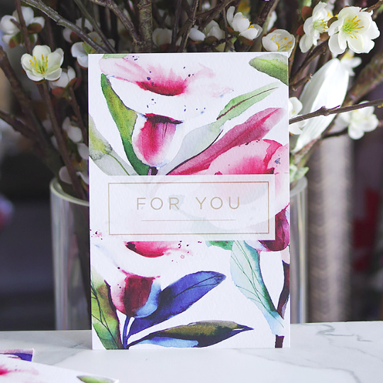 Открытка 'Flowers' / For you