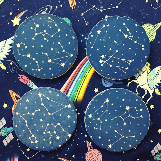 Подставки под стаканы 'Constellations', набор 4 шт.