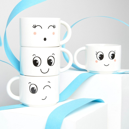 Кружка 'Fun Face', набор 4 шт.