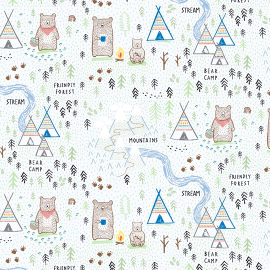 Упаковочная бумага 'Bear Camp'