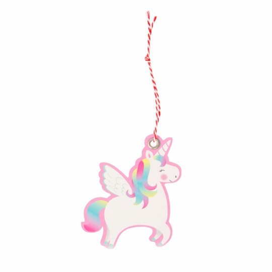 Бирки для подарков 'Rainbow Unicorn', набор 6 шт
