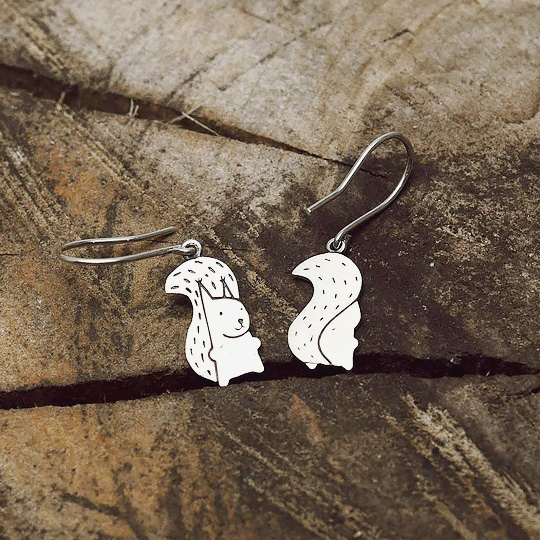 Серьги 'Hanger' / Squirrel
