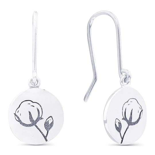 Серьги 'Hanger' / Cotton