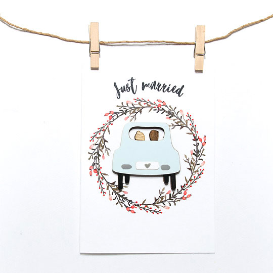 Открытка 'Just Married'