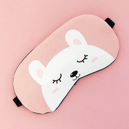 Маска для сна гелевая 'Sleeping white bear'