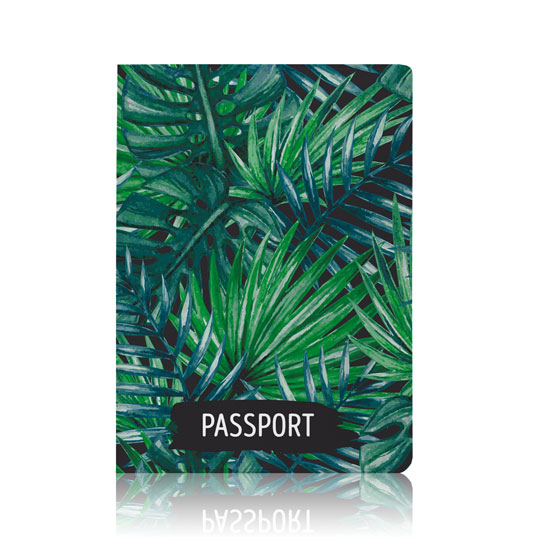 Обложка для паспорта 'Leaves'