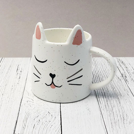Кружка 'Cute cat' / Белый