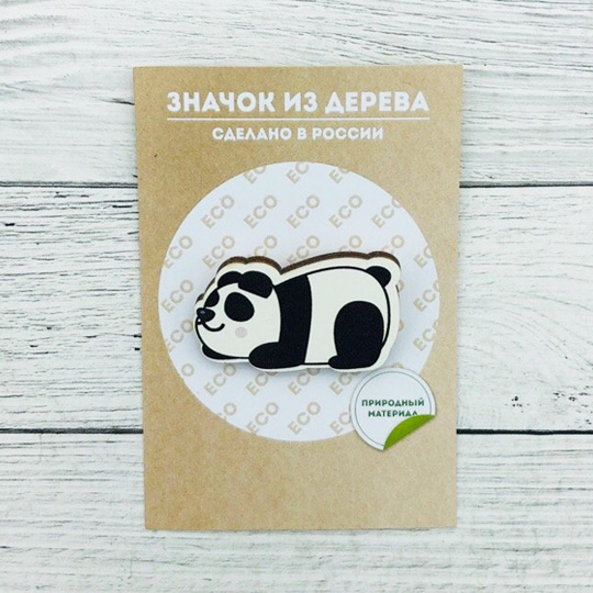 Значок 'Sleeping Animals' (разные дизайны) / Panda