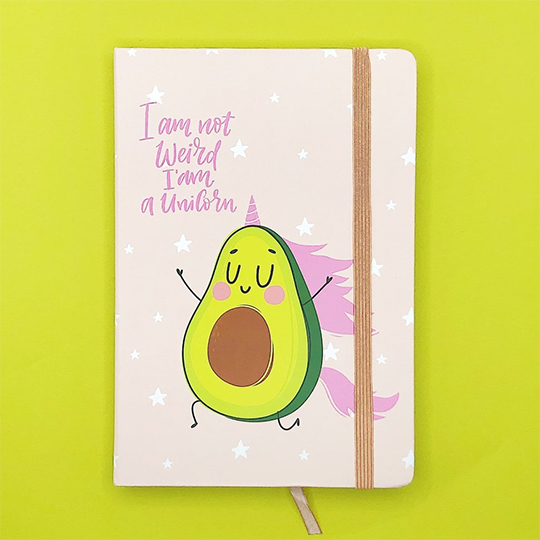 

Блокнот А5 'Avocado unicorn'