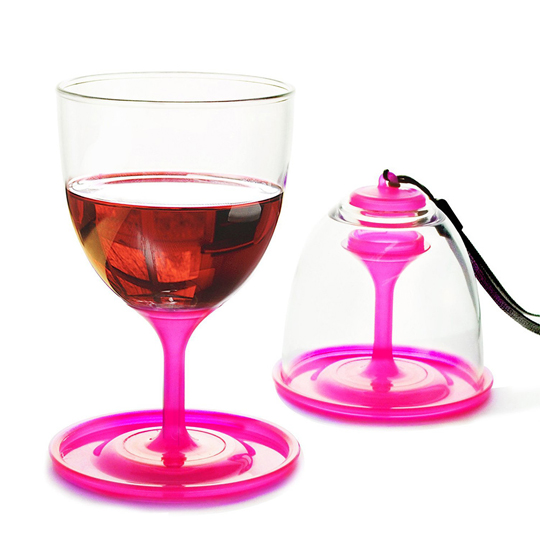 Бокалы складные 'Go vino', набор 2 шт / Розовый