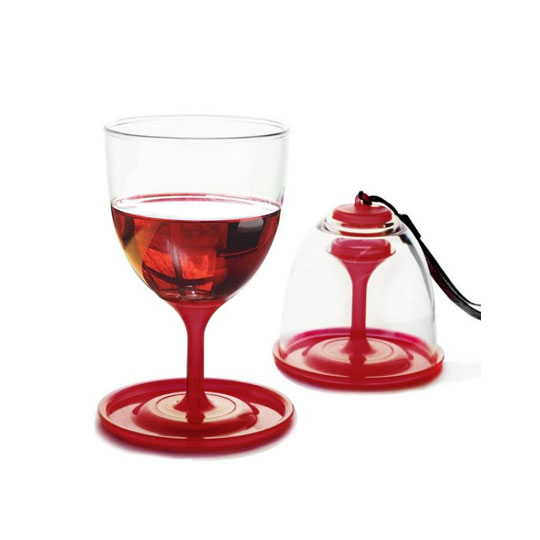 Бокалы складные 'Go vino', набор 2 шт / Красный