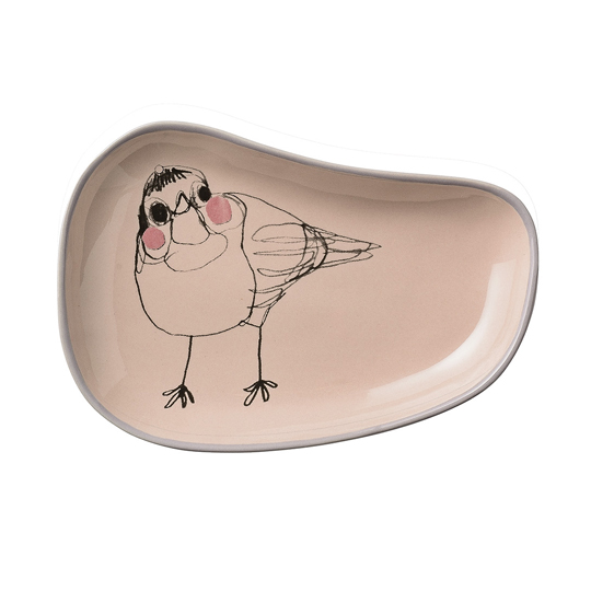 Тарелка 'Bird' / Pink Shape