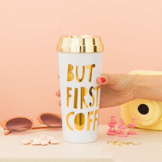 Термокружка 'But first coffee'